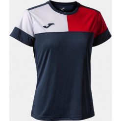 Damska koszulka Joma Camiseta Navy-Red XS. Białe koszulki sportowe Joma, bez wzorów, bez ramiączek, do piłki nożnej. Za 153.99 zł.