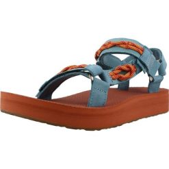 Sandały TEVA W MIDFORM Niebieski. Niebieskie sandały Teva, bez wzorów, ze skóry, sportowe, bez obcasa, bez zapięcia. Za 313.99 zł.