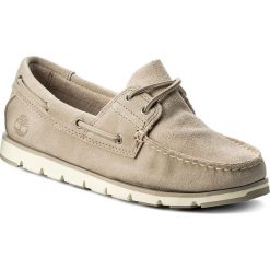 Mokasyny TIMBERLAND - Camden Falls Suede Boat TB0A1P84L471 B Simp. Brązowe mokasyny Timberland, bez wzorów, z gumy, bez obcasa. W wyprzedaży za 359.00 zł.