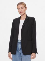 Tommy Hilfiger Marynarka WW0WW39977 Czarny Regular Fit. Czarne marynarki i żakiety TOMMY HILFIGER, bez wzorów, z wiskozy. Za 579.99 zł.