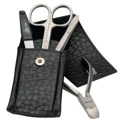 ERBE Zestaw do manicure z serii "Pocket", czarny, 4 szt. Kuferki do makijażu 1 ct 1 szt. Zestawy ERBE. Za 280.39 zł.