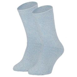 Skarpety termiczne damskie - Jeden rozmiar - Ciepłe skarpety. Niebieskie skarpety HEAT KEEPER, bez wzorów. Za 113.54 zł.