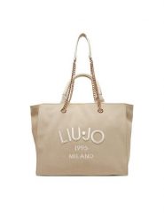 Liu Jo Torebka L Tote AA5004 T6948 Beżowy. Brązowe shopper Liu Jo, bez wzorów, z materiału, bez dodatków. Za 719.99 zł.