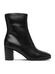 JENNY Botki CEO-23K0671-7 Czarny. Czarne botki Jenny, bez wzorów, z materiału, bez obcasa, bez zapięcia. Za 169.99 zł.