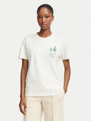 Napapijri T-Shirt Bliss NP0A8AVF Kremowy Regular Fit. Białe t-shirty Napapijri, xl, bez wzorów, z bawełny, bez kołnierzyka, bez ramiączek. Za 159.99 zł.