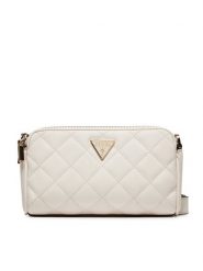 Guess Torebka HWEQG9 50973 Écru. Listonoszki Guess, z aplikacjami, ze skóry, bez dodatków. Za 649.99 zł.