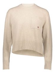 Napapijri Sweter w kolorze beżowym rozmiar: XL. Brązowe swetry Napapijri, xl, bez wzorów, bez ramiączek. Za 272.95 zł.