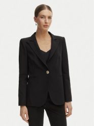 Rinascimento Marynarka CFC0128640003 Czarny Regular Fit. Czarne marynarki i żakiety Rinascimento, s, bez wzorów, z syntetyku. Za 699.99 zł.