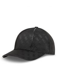 Guess Czapka z daszkiem AW5282 POL01 Czarny. Czarne czapki Guess, z aplikacjami, z materiału. Za 109.99 zł.