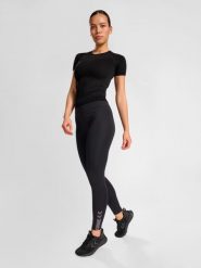 Damskie legginsy Hummel Active. Czarne legginsy Hummel, s, bez wzorów, z dżerseju, z standardowym stanem. Za 269.50 zł.