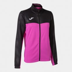 Bluza tenisowa damska Joma Montreal Full Zip. Czarne bluzy Joma, l, bez wzorów, bez kaptura. Za 149.00 zł.