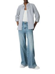 S.Oliver Bluzka w kolorze granatowo-białym rozmiar: 40. Niebieskie bluzki S.Oliver, s, bez wzorów, bez kołnierzyka, bez ramiączek. Za 130.99 zł.