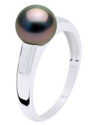 ATELIERS SAINT GERMAIN Srebrny pierścionek z perłami Tahiti rozmiar: 52. Czarne pierścionki ATELIERS SAINT GERMAIN, z perłą, srebrne. Za 565.99 zł.