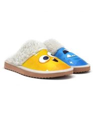 Goby Kapcie w kolorze niebiesko-żółtym rozmiar: 42. Niebieskie obuwie domowe Goby, bez wzorów, bez zapięcia. Za 130.99 zł.