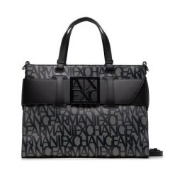 Torebka Armani Exchange. Czarne torebki klasyczne Armani Exchange, bez wzorów, bez dodatków. Za 699.99 zł.