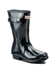 Hunter Kalosze Org Short Gloss WFS1000RGL Granatowy. Niebieskie kalosze Hunter, bez wzorów, z kauczuku. Za 219.99 zł.