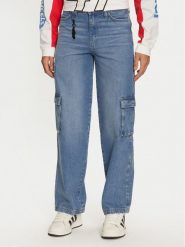 Wrangler Jeansy Hot Wheels 112357951 Niebieski Wide Leg. Niebieskie jeansy Wrangler, bez wzorów. Za 249.99 zł.