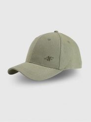 4F Czapka w kolorze khaki rozmiar: S/M. Brązowe czapki 4f, bez wzorów, z bawełny. Za 22.99 zł.