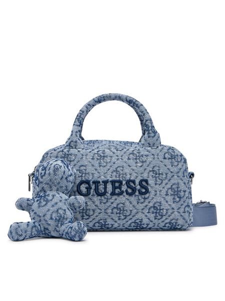 Guess Torebka V6YZ05 K4470 Niebieski. Niebieskie torebki klasyczne Guess, z aplikacjami, z materiału, bez dodatków. Za 309.99 zł.