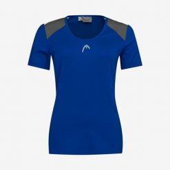 T-Shirt damski CLUB 22 Tech. Niebieskie t-shirty Head, xl, bez wzorów, z poliesteru, bez kołnierzyka, bez ramiączek. W wyprzedaży za 115.50 zł.