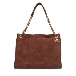 Torebka LAUREN RALPH LAUREN. Brązowe torebki klasyczne Lauren Ralph Lauren, bez wzorów, bez dodatków. Za 2,199.00 zł.