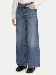 Tommy Hilfiger Jeansy WW0WW46731 Niebieski Wide Leg. Niebieskie jeansy TOMMY HILFIGER, bez wzorów. Za 649.99 zł.