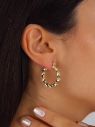 Nakkash Pozłacane kolczyki-kreole rozmiar: onesize. Żółte kolczyki Nakkash, pozłacane. Za 48.05 zł.