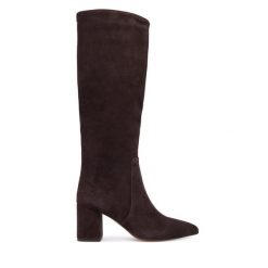 Kozaki TWINSET. Czarne kozaki Twinset, bez obcasa, na słupku, bez zapięcia. Za 1,679.00 zł.
