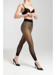 Camano Legginsy "Warm & transparent" w kolorze czarnym - 120 DEN rozmiar: 40/42. Czarne legginsy Camano, bez wzorów. Za 43.99 zł.