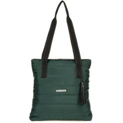 Shopperka pikowana BELTIMORE zielona W90. Zielone shopper bez wzorów, z materiału, pikowane, bez dodatków. Za 98.99 zł.