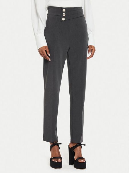 Rinascimento Spodnie materiałowe CFC0119756003 Szary Regular Fit. Szare spodnie materiałowe Rinascimento, l, bez wzorów, z materiału. Za 329.99 zł.