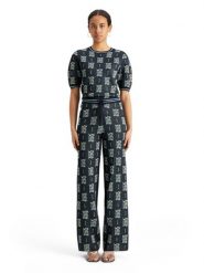 Scotch & Soda Spodnie w kolorze granatowym rozmiar: M. Niebieskie spodnie materiałowe Scotch & Soda, m, bez wzorów, z materiału, z podwyższonym stanem. Za 188.85 zł.