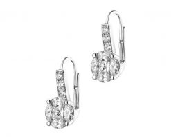 Kolczyki z białego złota z diamentami - 1,34 ct - próba 585. Białe kolczyki Apart, z diamentem, złote. Za 21,990.00 zł.