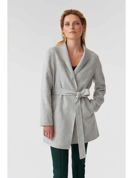 TATUUM Płaszcz przejściowy w kolorze szarym rozmiar: 38. Szare płaszcze Tatuum, bez wzorów, z wełny, bez kaptura. Za 389.45 zł.