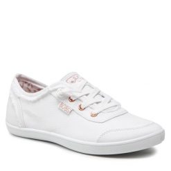 Tenisówki Skechers. Białe trampki Skechers, bez wzorów, bez zapięcia. Za 189.99 zł.