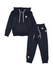 Bluza z kaptur na co dzień na siłownię. Niebieskie bluzy LEONE 1947 APPAREL, bez wzorów, z dresówki, bez kaptura. Za 105.21 zł.