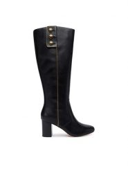 LAUREN RALPH LAUREN Kozaki 802980067001 Czarny. Czarne kozaki Lauren Ralph Lauren, ze skóry, bez obcasa, na słupku, bez zapięcia. Za 1,399.00 zł.