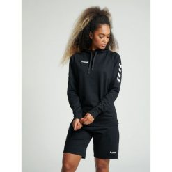 Bluza sportowa z kapturem damska Hummel Go Cotton Hoodie Woman. Czarne bluzy Hummel, m, bez wzorów, z kapturem. Za 212.90 zł.