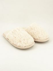 Kitz-pichler Kapcie "Curly" w kolorze beżowym rozmiar: 40/41. Brązowe obuwie domowe Kitz pichler, bez wzorów, z materiału, bez zapięcia. Za 130.99 zł.