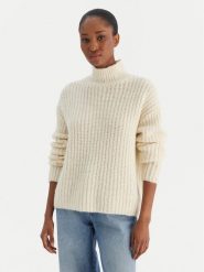 Calvin Klein Jeans Golf Brushed Wool Ls LV044D361G Biały Regular Fit. Białe golfy Calvin Klein Jeans, s, bez wzorów, z jeansu, bez ramiączek. Za 559.99 zł.