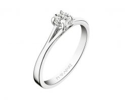 Pierścionek z białego złota z brylantem - 0,14 ct - próba 585. Białe pierścionki Apart, z brylantem, złote. Za 3,790.00 zł.