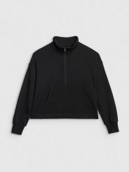 4F Bluza w kolorze czarnym rozmiar: S. Czarne bluzy 4f, s, bez wzorów, bez kaptura. Za 101.23 zł.