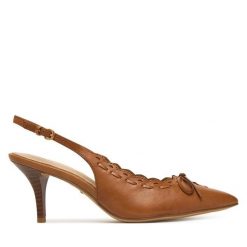 Szpilki Tamaris. Brązowe szpilki Tamaris, bez wzorów, bez obcasa, na szpilce, bez zapięcia. Za 379.99 zł.