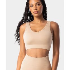 Biustonosz sportowy bezszwowy damski Simply Seamless Carpatree. Brązowe bielizna sportowa Carpatree, s, bez wzorów. Za 89.99 zł.