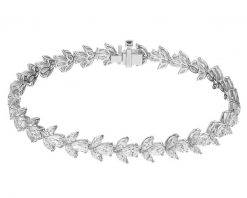 Bransoletka z białego złota z diamentami - 8,77 ct - próba 750. Białe bransoletki Apart, z diamentem, złote. Za 129,000.00 zł.