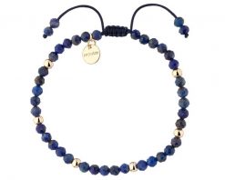 Bransoletka z mosiądzu pozłacana z lapisem lazuli. Bransoletki Artelioni, z lazurytem, pozłacane. Za 119.00 zł.