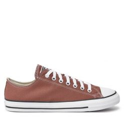 Trampki Converse. Brązowe trampki Converse, bez wzorów, bez zapięcia. Za 209.99 zł.