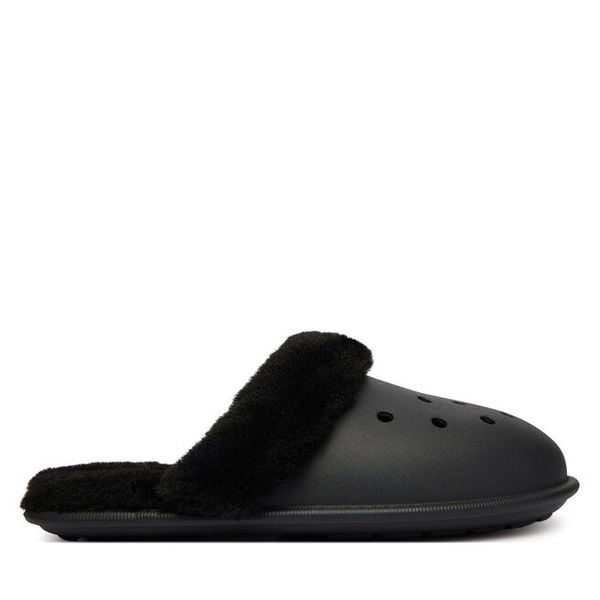 Kapcie Crocs. Czarne obuwie domowe Crocs, bez wzorów, bez zapięcia. Za 199.99 zł.