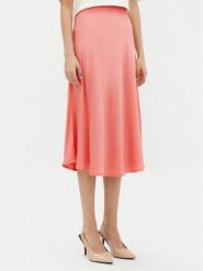 Fracomina Spódnica midi FJ25SG2003W45101 Koralowy Regular Fit. Pomarańczowe spódnice Fracomina, l, bez wzorów, z wiskozy, midi. Za 259.99 zł.