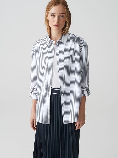 OPUS Koszula w kolorze białym rozmiar: 40. Białe koszule Opus, bez wzorów, bez kołnierzyka, bez ramiączek. Za 134.85 zł.